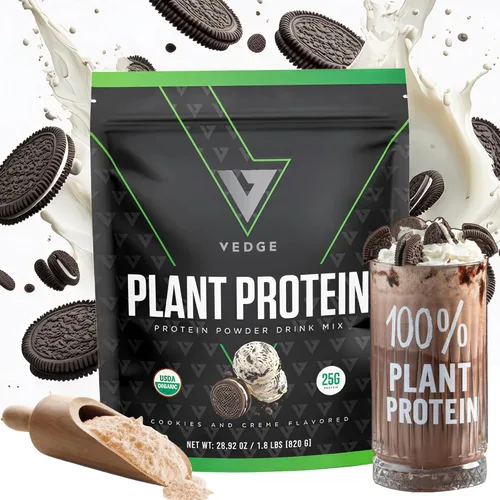 Miniatura 11 de VEDGE Polvo de Proteína Vegana - Polvo de Proteína Vegetal con Guisante, Calabaza y Girasol - Orgánico USDA, Aminoácidos, Sin Lácteos, Sin Gluten