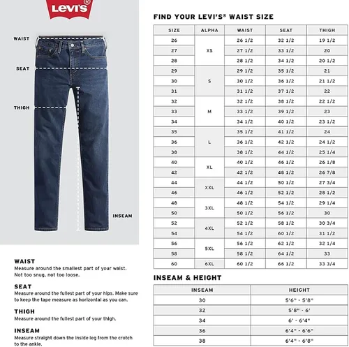 Miniatura 3 de Levi's Men's 505 Regular Fit Jeans (Also Available in Big & Tall)