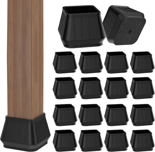 Miniatura 18 de 24 piezas de protectores de piso de silicona extra pequeños para patas de silla para pisos de madera dura, fundas engrosadas de goma para patas