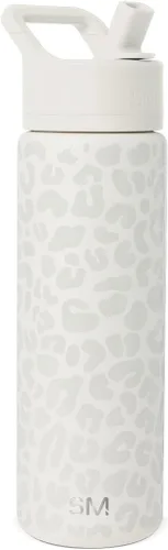 Miniatura 69 de Simple Modern botella de agua reutilizable con tapa con pajilla, de acero inoxidable con aislamiento al vacío, para gimnasio, viajes y deportes