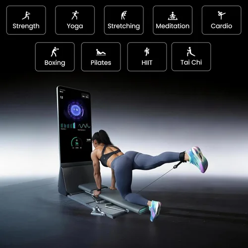 Miniatura 5 de AEKE Sistema inteligente de gimnasio en casa - Espejo de fitness K1: máquina de fitness todo en uno con IA para entrenamiento de fuerza de cuerpo