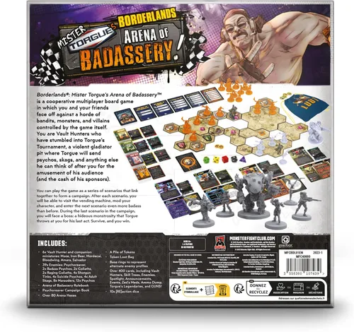 Miniatura 4 de Borderlands Mister Torgue's Arena of Badassery Juego de mesa Juego de estrategia cooperativa Juego de lucha para adultos 1-4 jugadores A