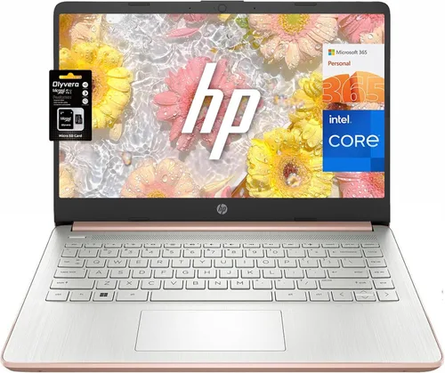 Miniatura 14 de Laptop HP HD de 14 pulgadas para estudiantes y negocios, Intel Quad-Core N4120, 4 GB de RAM, 192 GB de almacenamiento