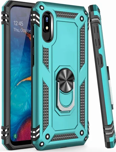 Miniatura 6 de IKAZZ Funda para Galaxy A10e con protector de pantalla, grado militar, a prueba de golpes, resistente, pasa prueba de caída de 16 pies con soporte