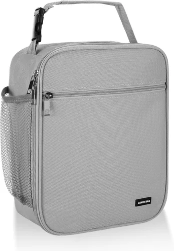 Miniatura 16 de Lovoeo Lonchera Bolsa de almuerzo para hombres mujeres Lonchera aislada Bolsas de almuerzo para Trabajo Picnic Viajes (azul bebé)