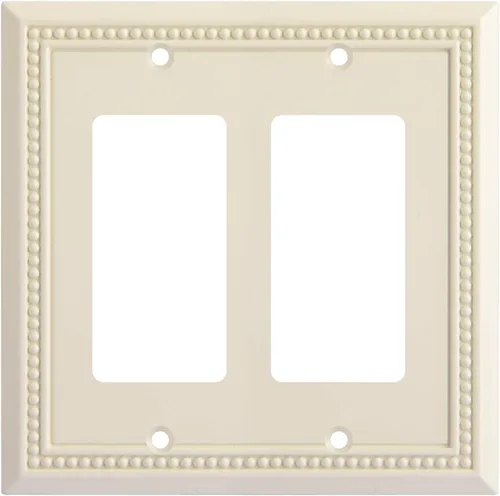 Miniatura 57 de Henne Bery Sunken Pearls - Placa de interruptor/placa de pared y cubierta de salida (decorador individual, 2 unidades, negro mate)