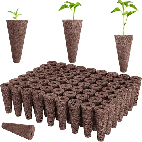 Miniatura 7 de Kit de 126 piezas de cápsulas hidropónicas Tigvio: cultiva cualquier cosa con 30 esponjas de cultivo, 30 cestas, 30 cúpulas, 30 etiquetas, 4