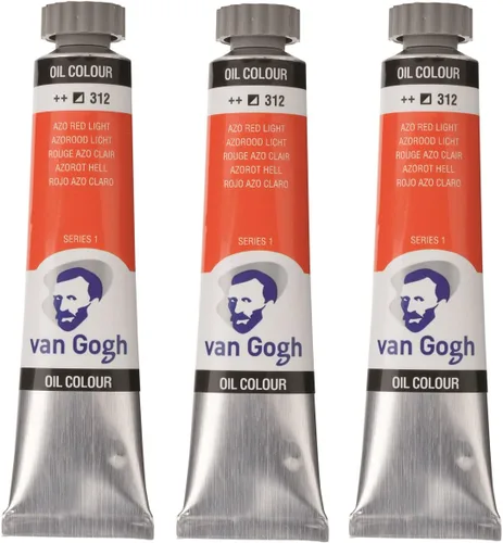 Miniatura 10 de Tarens T0204-313-3 Van Gogh Azorred Deep Oil Paint, Set of 3, 0.7 fl oz (20 ml)