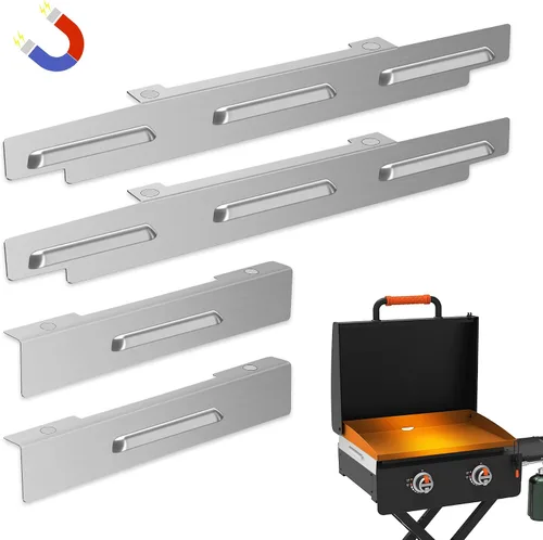 Miniatura 7 de Protectores de viento para parrilla Blackstone de 36 pulgadas, pantalla magnética de acero inoxidable para parrilla Blackstone, accesorios