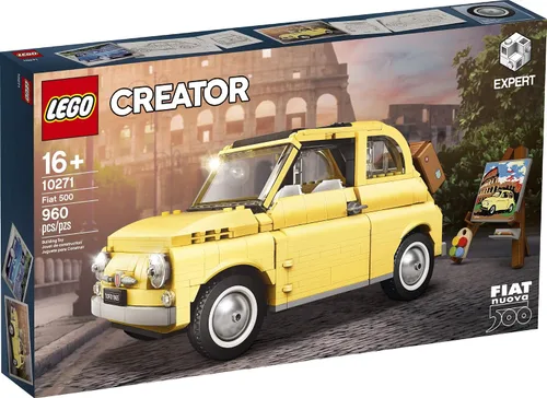 Miniatura 4 de LEGO Creator Expert Fiat 500 10271 - Juego de construcción de autos de juguete para adultos y fanáticos de los kits de modelos, idea (960 piezas)