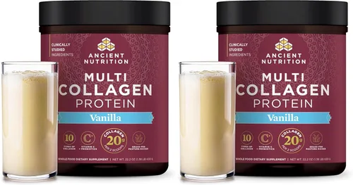 Miniatura 22 de Ancient Nutrition - Péptidos de colágeno en polvo, proteína multi-colágeno, para mujeres y hombres, con vitamina C, probióticos, colágeno