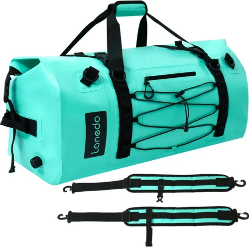 Miniatura 9 de 80L Dry Bag Large Waterproof Bag Roll-Top Heavy Duty Fishing Duffel Bag with Durable Straps & Handles for Kayaking Paddle boarding Boating Rafting