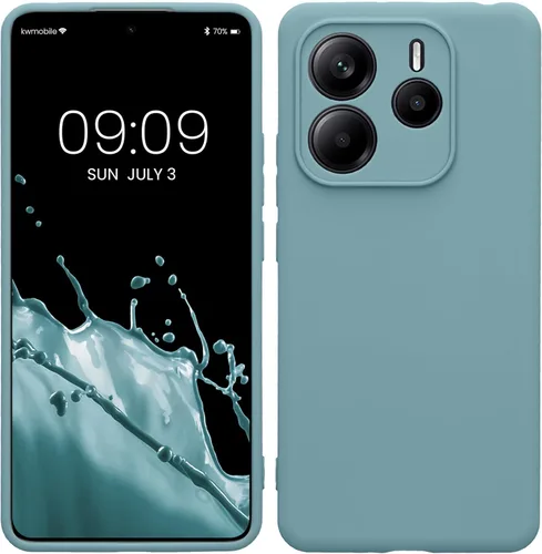 Miniatura 135 de kwmobile Funda compatible con Xiaomi Redmi Note 11 / Note 11S - Funda protectora de silicona TPU suave y delgada - Azul Báltico