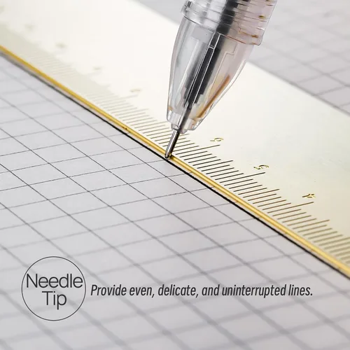 Miniatura 5 de Bolígrafos de Gel de Secado Rápido, Estilo Japonés, Punta Extra Fina de 0.35mm, Escritura Precisa y Suave, Paquete de 12