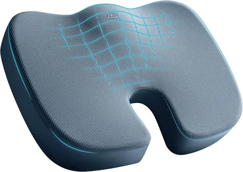 Miniatura 10 de Skechers Cojín de Espuma Viscoelástica para Asiento, Cojín para Silla de Oficina para Alivio del Dolor de Coxis, Almohada para Glúteos para Silla