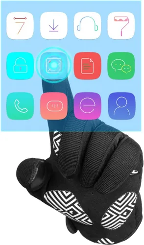 Miniatura 2 de Guantes de ciclismo VMFTS con gel y guantes deportivos sin dedos completos para fitness, levantamiento de pesas, entrenamiento de escalada