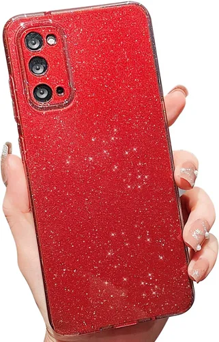Miniatura 147 de MINSCOSE Compatible con Samsung Galaxy S22 Plus Case, Bonito Color Neón Brillante, con Purpurina Brillante Delgada Resistente a Golpes de Silicona