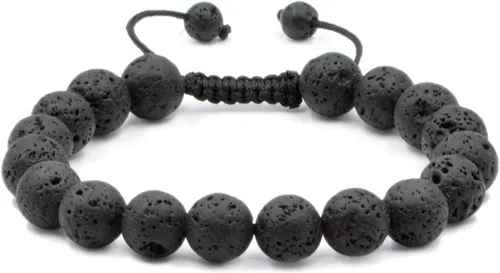 Miniatura 6 de AD Beads - Pulseras de gemas naturales de 0.39 pulgadas, cristales de sanación, macramé ajustable de 7 a 9 pulgadas