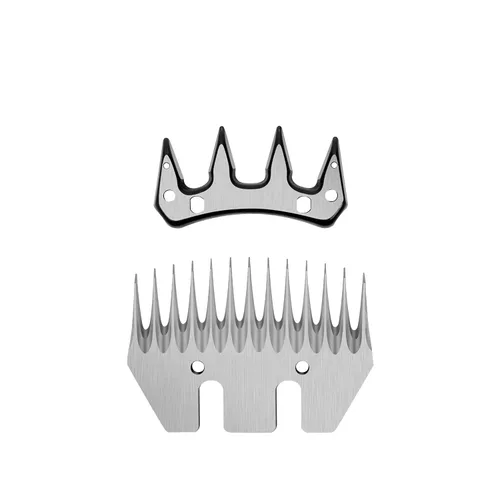 Peines cuchillas de corte de repuesto para cabra para tijeras de oveja, cortadora eléctrica de 13 dientes rectas 4.13 Cuchillas de repuesto de