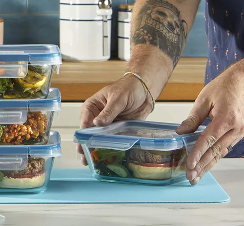 Miniatura 3 de Snapware Total Solutions - Juego de recipientes de vidrio para almacenamiento de alimentos (paquete de 2, 1 y 4 tazas), tapas herméticas y a prueba