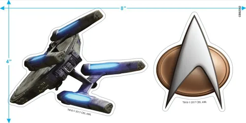 Miniatura 3 de Popfunk Camiseta y calcomanías clásicas de Star Trek USS Enterprise