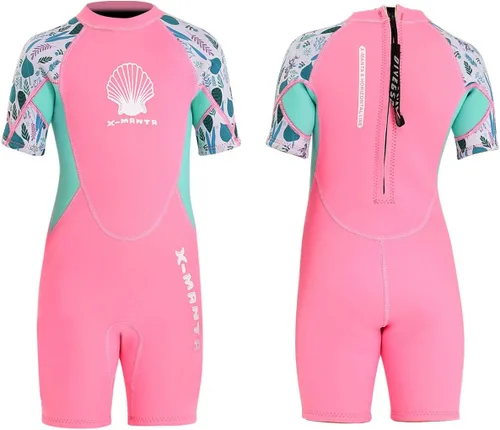 Traje de neopreno completo para niños de 0.098 pulgadas (0.098 in), protección UV, mantiene el calor, trajes de neopreno de manga larga para