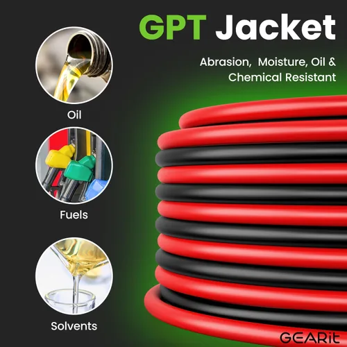 Miniatura 6 de GEARit Cable de calibre 12 (200 pies - negro/rojo) GPT Automotive Primary Bonded Wire - 2 conductores CCA para audio de automóvil, altavoz, arnés