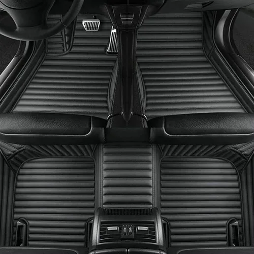 Miniatura 21 de Nuevas alfombrillas de coche personalizadas para Sedán, SUV, camioneta, alfombrillas de cuero para todo tipo de clima, Negro Alfombras para Carro