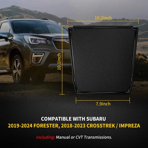 Miniatura 2 de Alfombrillas de tablero de alta calidad para Subaru Crosstrek/Impreza 2018-2023 y Forester 2019-2024, insertos de revestimiento de goma