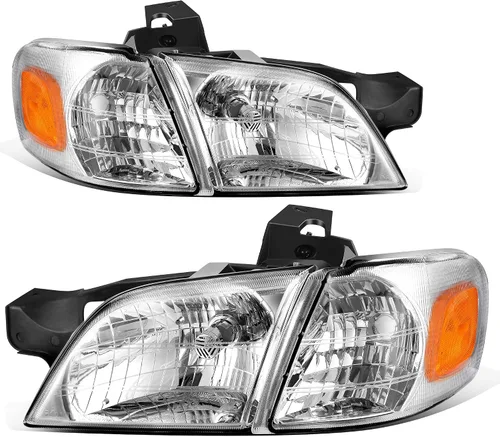 Miniatura 16 de AUTOSAVER88 - Conjunto de faros Compatible con 2006 2007 2008 2009 2010 2011 Chevy HHR 06 07 08 09 10 11 2006-2011 06-11 Par Carcasa cromada