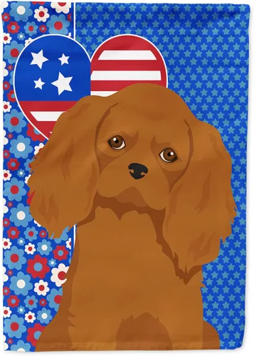 Miniatura 224 de Caroline's Treasures WDK5119GF - Bandera de jardín americana de Airedale Terrier de Estados Unidos, color negro y tostado, bandera decorativa