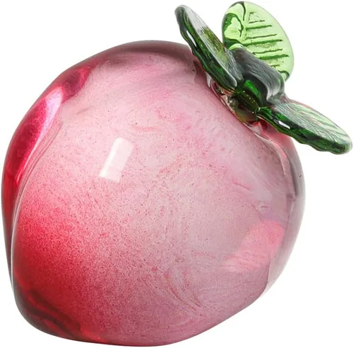 Miniatura 16 de JOONOR Adorno decorativo de estatua de uva de cristal morado, figura de cristal de fruta artificial, pisapapeles de mesa, adorno de cristal