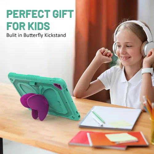 Miniatura 2 de Ambison Funda para iPad de 9ª/8ª/7ª Generación de 10.2 pulgadas con Protector de Pantalla de Vidrio, Cubierta Protectora Resistente a Prueba