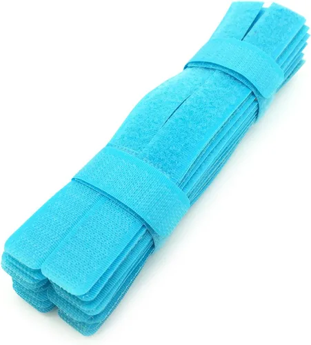 Miniatura 17 de 50 piezas, sujetacables reutilizables, organizador de cables, sostén de cables, 17,8 cm (multicolor2)