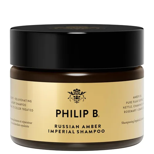 Miniatura 10 de PHILIP B Russian Amber Imperial Champú, 3 fl. oz. (3.0 fl oz) – Limpiador protector de color que restaura el cabello encrespado sobreprocesado