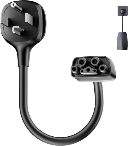FOCSPROD NEMA 14-30 Adaptador Solo para Cargador Móvil Tesla Gen 2 y 3, Conector de Salida 14-30 de Carga Rápida 240/250V para Cargador Portátil