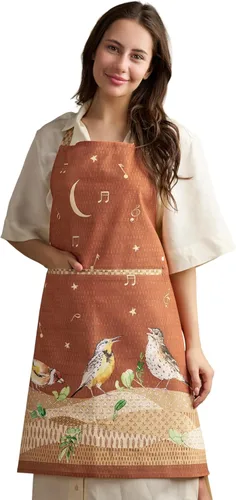 Miniatura 33 de Maison d' Hermine Delantal 100% de algodón para mujeres con bolsillo de cocina delantal de chef para hombres para cocinar primavera verano 001