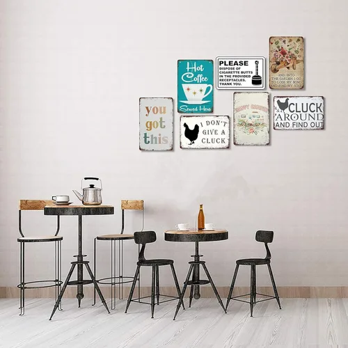 Miniatura 5 de Creative Tin Sign Inspirational Quotes Metal Tin Sign Don't Tell People Your Dreams Show Them Vintage Metal Sign for Home Living Room Bedroom Office