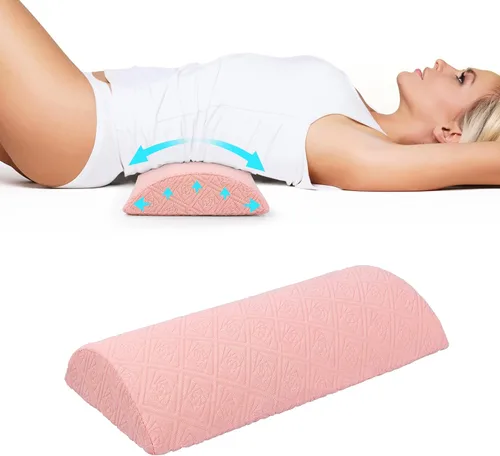 Miniatura 12 de Cozyhealth - 2.95 pulgadas de alto x 18.7 pulgadas de largo - Almohada lumbar suave y pequeña para dormir, cojín de apoyo lumbar de espuma Azul