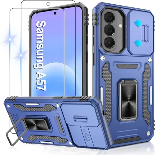 Miniatura 221 de Gritup para Samsung Galaxy S22 Funda con protectores de pantalla HD de 2 paquetes y cubierta deslizante para la cámara, protección contra caídas
