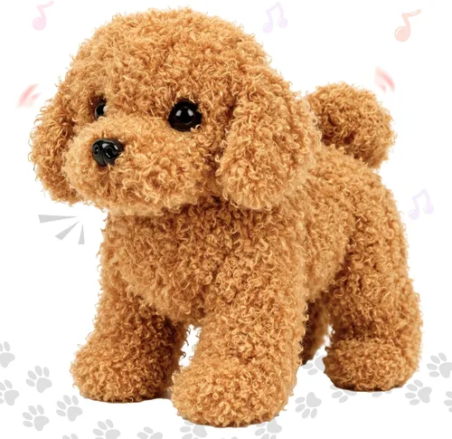 Miniatura 16 de Hopearl - Juguete de peluche electrónico interactivo de unicornio con sonidos y movimientos, camina y tiene un cuerno luminoso; regalo para niños