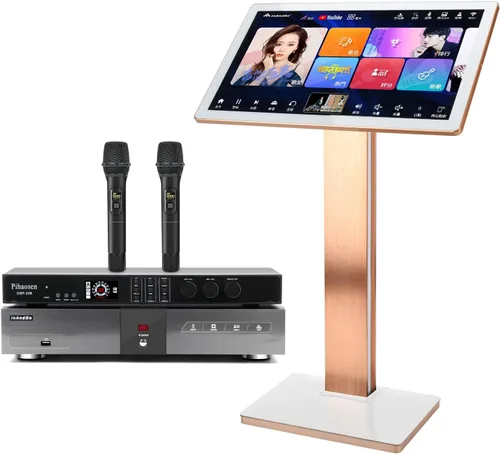 Miniatura 5 de 2025 Nueva máquina de karaoke china KV-V5 MAX Reproductor de karaoke Pihaosen, con micrófono inalámbrico de reverberación, pantalla táctil Pantalla