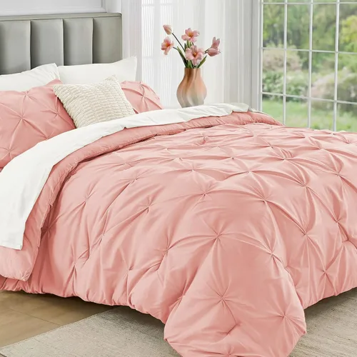 Miniatura 14 de JOLLYVOGUE Juego de edredón tamaño individual de 5 piezas – Juego de ropa de cama tamaño individual en una bolsa para todas las estaciones