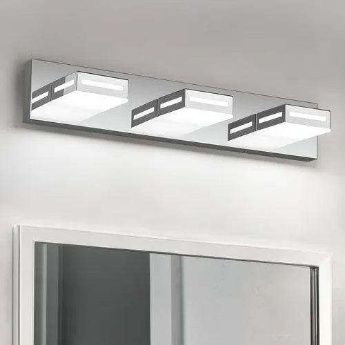 Miniatura 17 de Lámparas LED modernas para baño, 3 luces de 24 pulgadas, regulables, 5CCT, ajustables, color negro mate, para accesorios de iluminación de baño