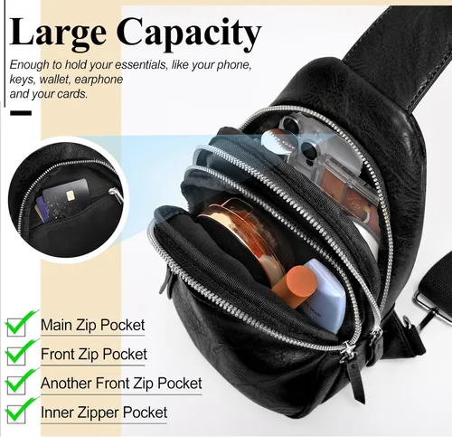 Miniatura 4 de SUOSDEY 2023 Small Sling Bags for Women Crossbody Leather Fashion Crossbody Bags for Women Trendy Sling Purse