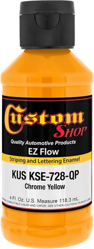 Miniatura 35 de Custom Shop KSE757-QP Triple Black - Pintura esmaltada EZ Flow a rayas y letras – 4 onzas Triple negro