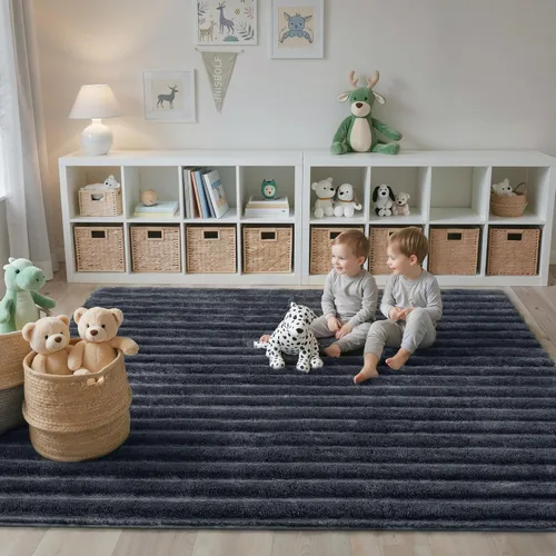 Miniatura 42 de GENIMO Alfombra antideslizante de 2 x 6 pies, lavable para pasillos de cocina, alfombras de cocina modernas abstractas, alfombra ligera de pelo bajo