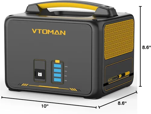 Miniatura 7 de VTOMAN Jump 600X Batería extra 640Wh para Jump 600X Estación de energía portátil, LiFePO4 (LFP) Batería de expansión de reserva con protección BMS