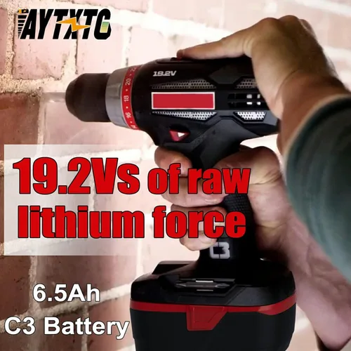 Miniatura 2 de Paquete de 2 baterías de litio C3 de 6.5 Ah de repuesto para batería Craftsman de 19.2 voltios + cargador Craftsman de 19.2 V para XCP 130279005