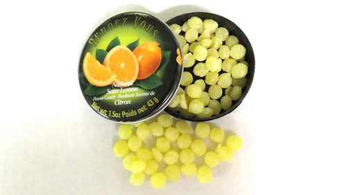 Miniatura 2 de Rendez Vous, Mini caramelos franceses, limón agrio, 1.5 onzas (paquete de 12)